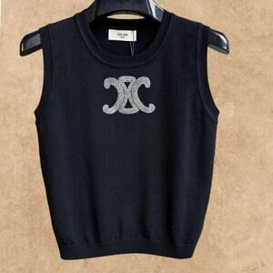 CELINE Women's Black Vest